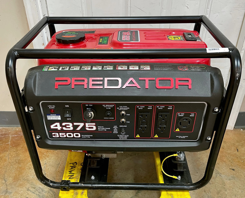 Predator Watt Gas Powered Portable Generator Usa Pawn