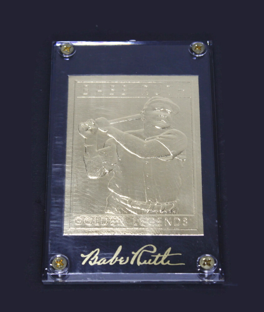 Babe Ruth Golden Legends Limited Edition Gold Trading Card Yankees