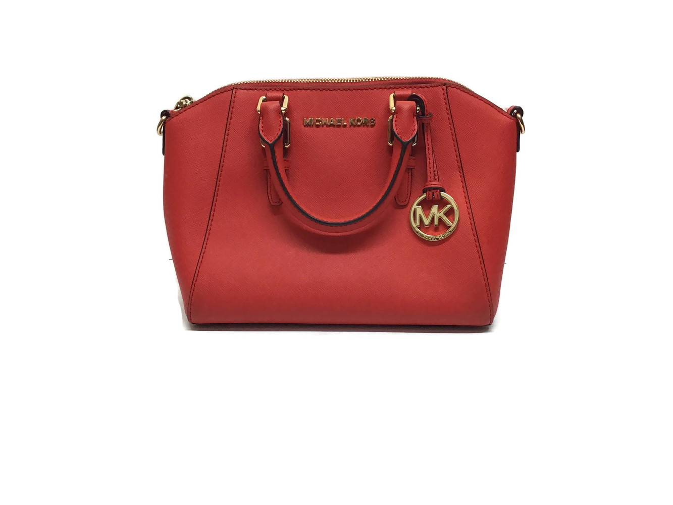 dark red michael kors purse