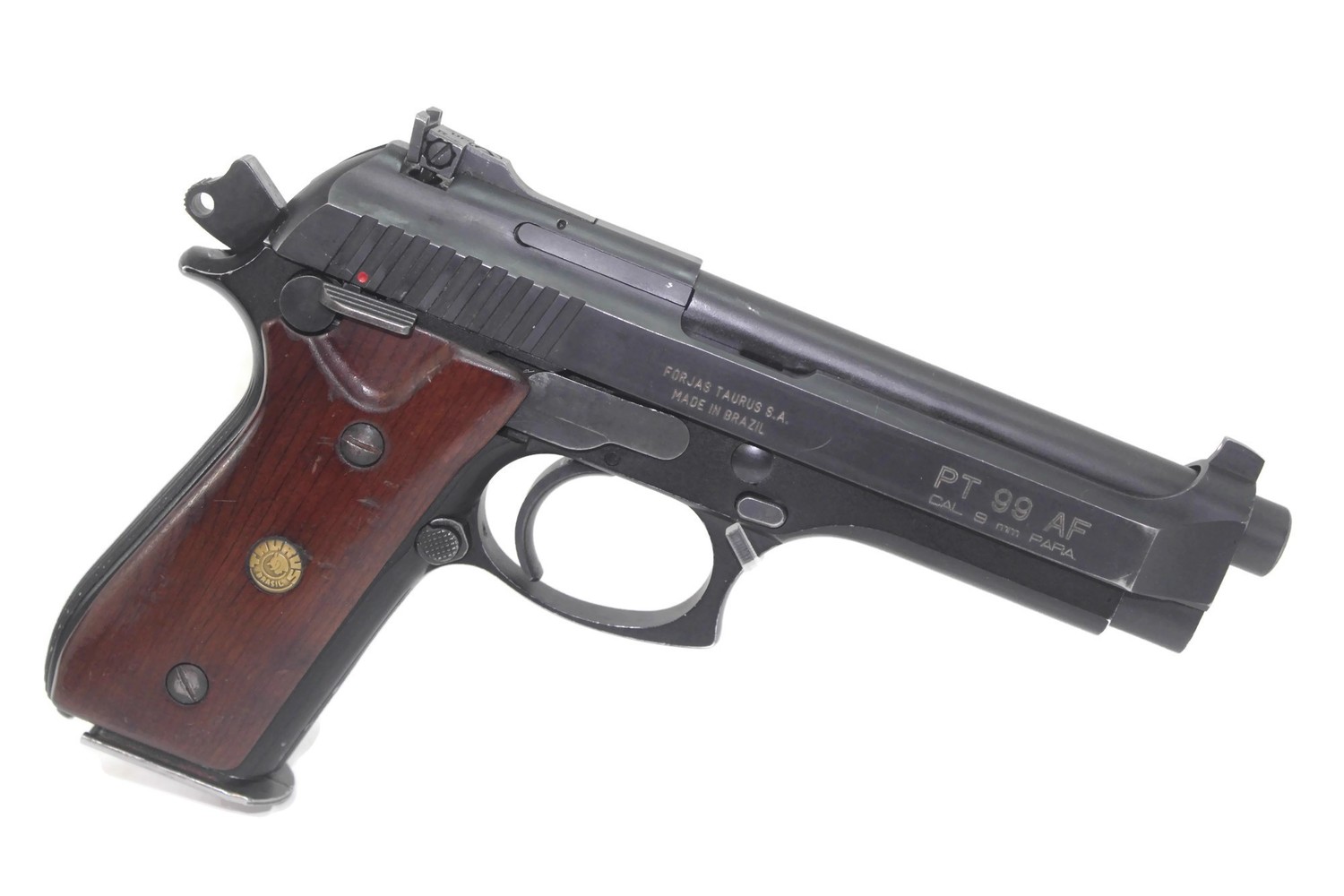 Taurus Model 99 TAURUS PT99 AF Handgun 9mm Pistol with Wood Grips - Comes with 1 ...