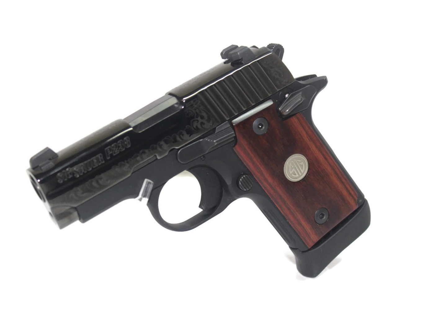 The SIG Sauer P238 Compact .380 ACP Caliber Single-Action Pistol with ...