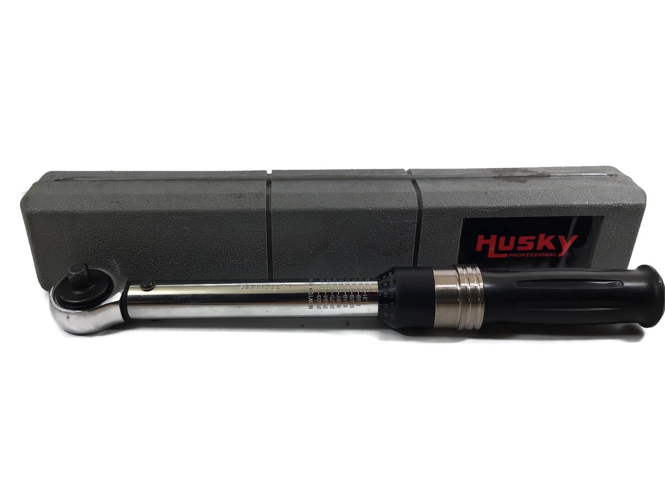 Husky 39102 3/8" Torque Wrench with Hard Case USA Pawn