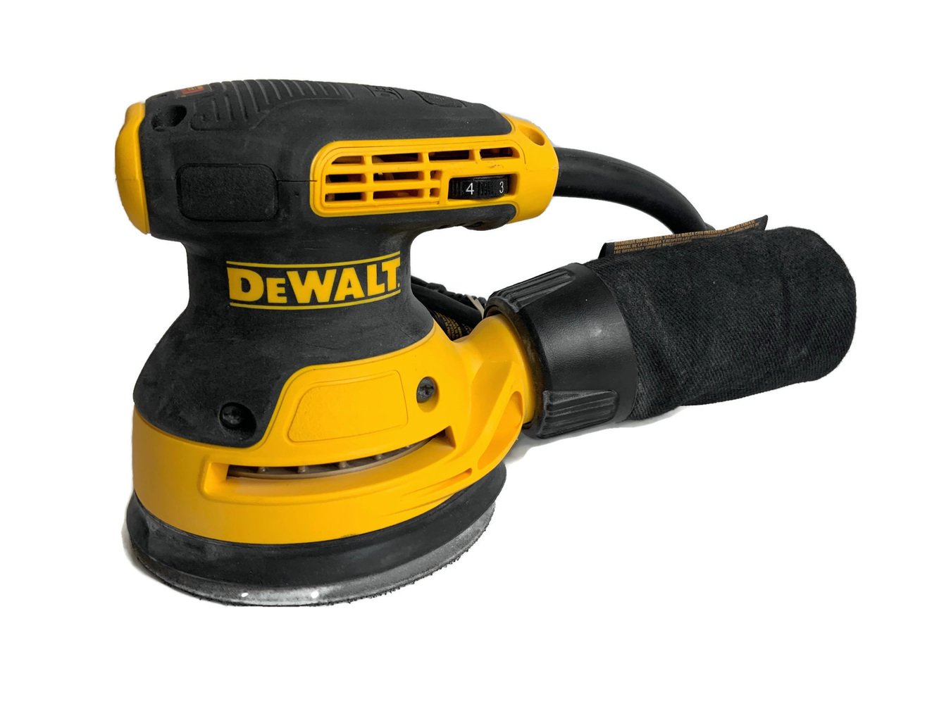 DEWALT 120Volt 3Amp Corded Random Orbital Sander with Bag USA Pawn