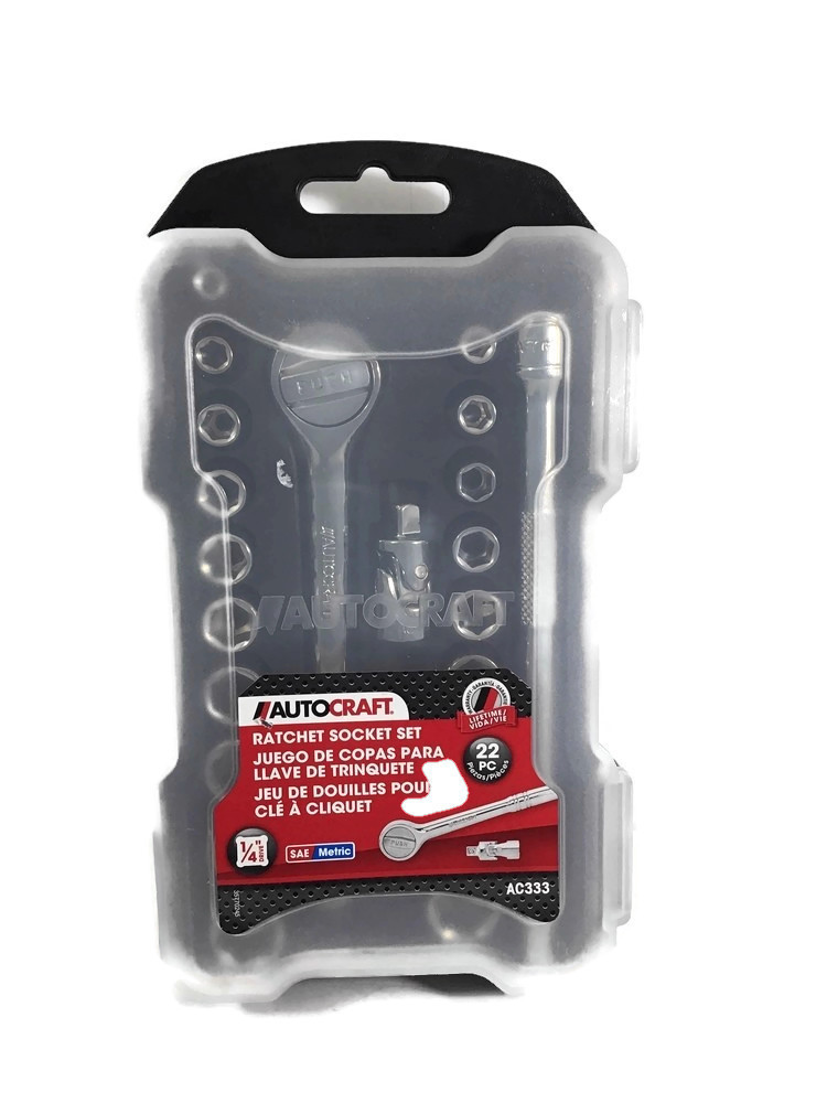 AutoCraft Ratchet Socket Set ACC333 New USA Pawn