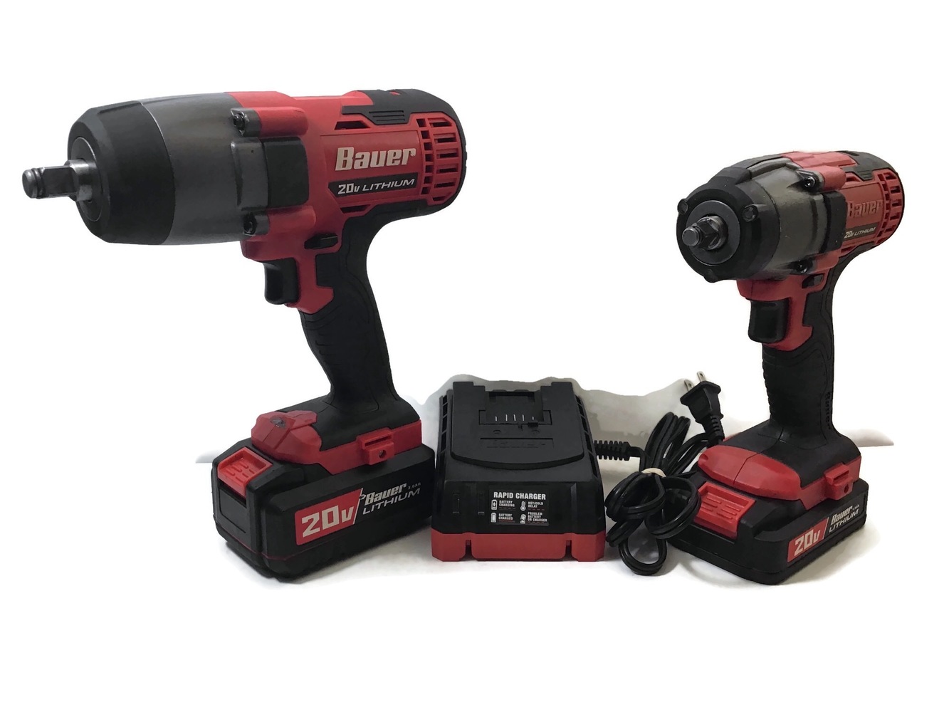 Bauer 1782cb Impact Drill with 3/8" Diver with (2) Batteries and (1