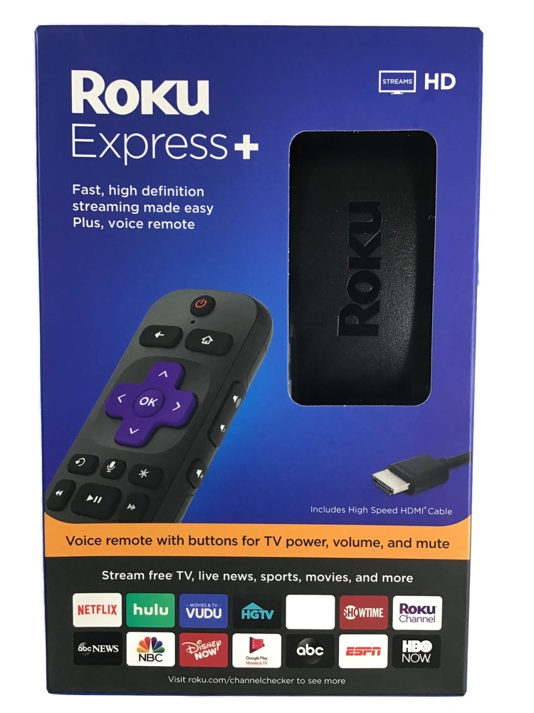 Roku Express+ HD Streaming Media Player 2019 USA Pawn