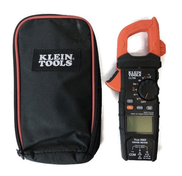 KLEIN CL700 600 Amp AC True RMS AutoRanging Digital Clamp Meter with