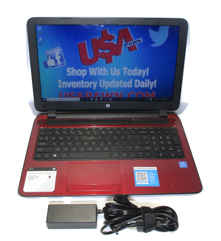 HP 15f272wm Laptop Computer 500GB 4GB Intel Pentium N3340 2.16Ghz