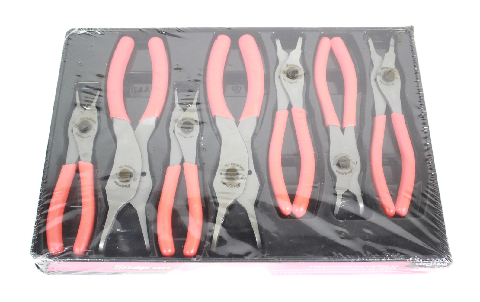 SnapOn SRPC107AO 7pc Snap Ring Pliers Set New USA Pawn