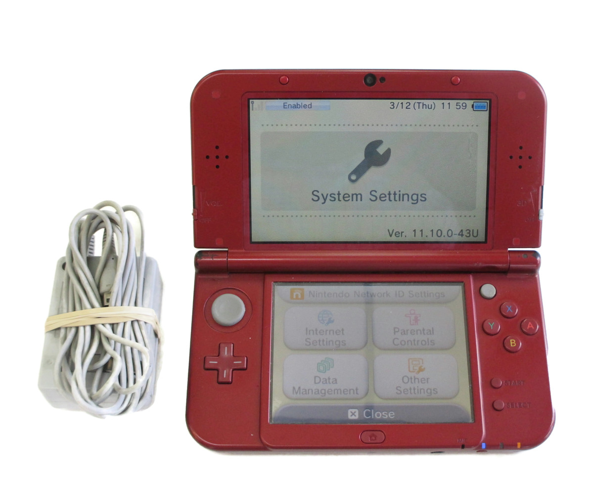 Nintendo "New" 3DS XL RED001 Handheld Video Game System USA Pawn