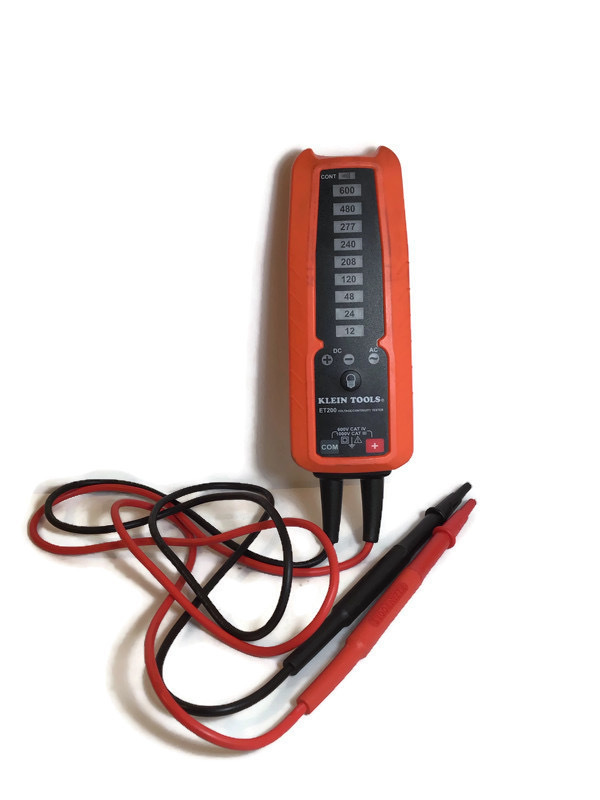 Klein Tool Voltage Tester Model ET200 with Soft Case/Pouch USA Pawn