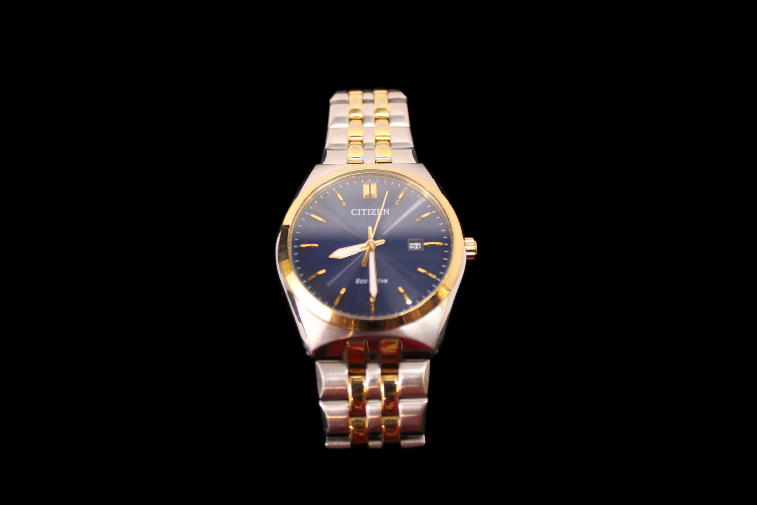 citizen eco drive watch blue face