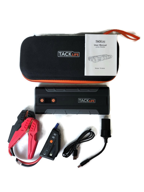 TACKLIFE T8 MAX Jump Starter 1000A Peak 20000mAh, 12V Car Jumper