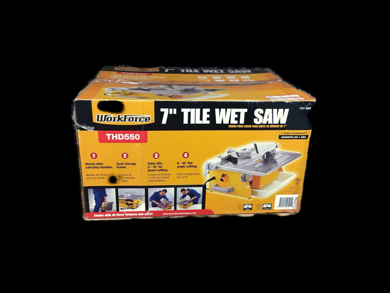 Workforce Wet Tile Saw 7" Model THD550 USA Pawn