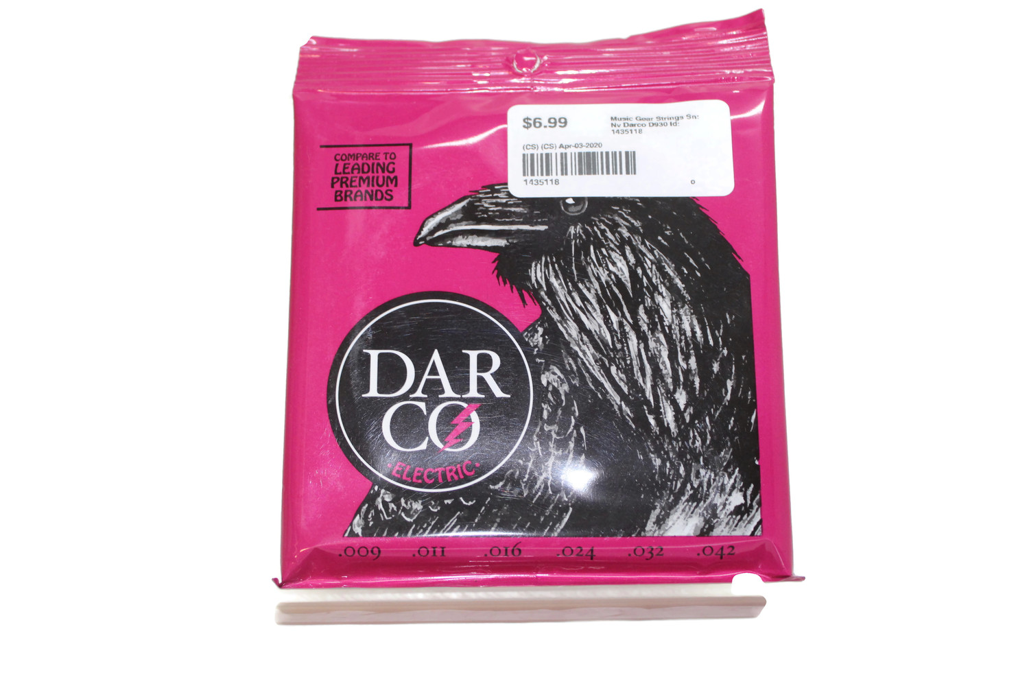 Darco d930 Extra Light Electric Guitar Strings New USA Pawn