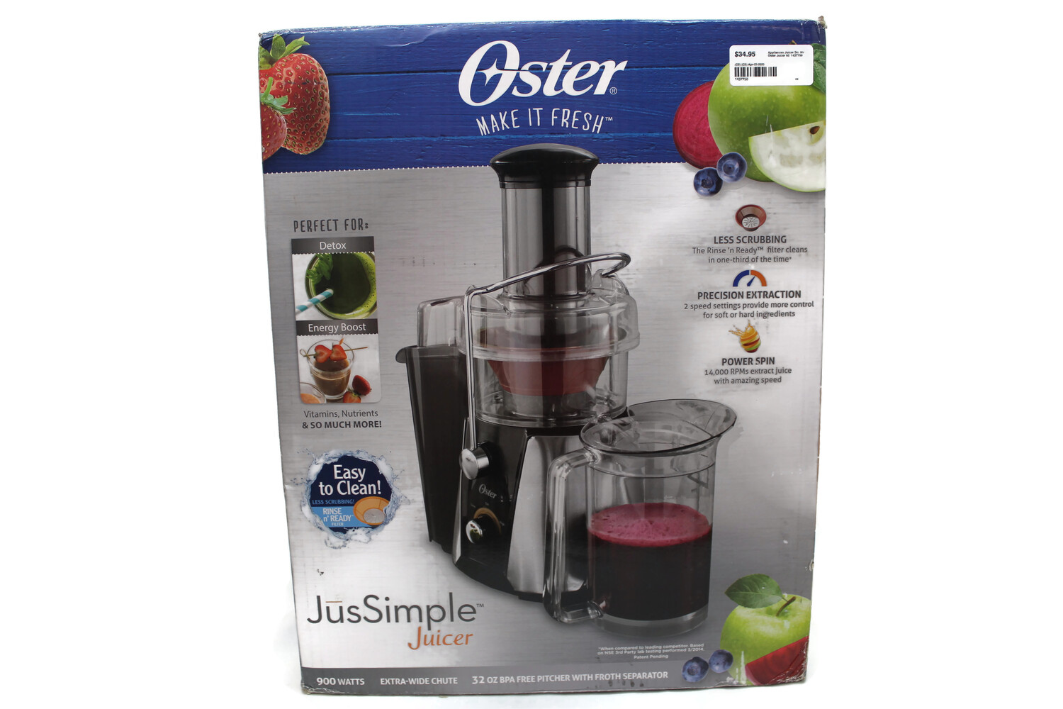 Oster Juicer OPEN BOX NEW USA Pawn