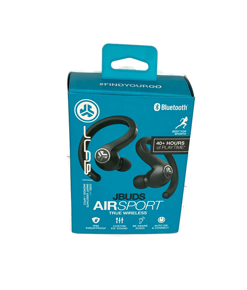 JLab JBuds Air Sport True Wireless Bluetooth Earbuds with Charging Case