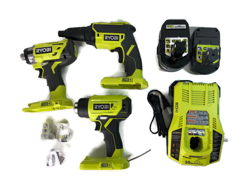 RYOBI Impact Driver, Screw Gun and Heat Gun - P238, P225, P3150 | USA Pawn