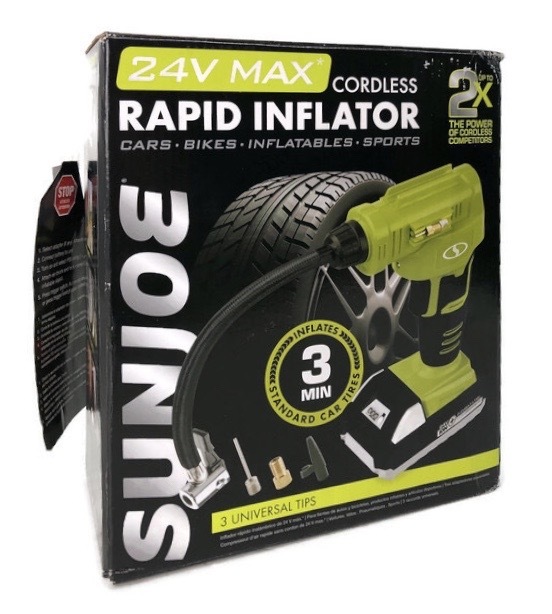 Sun Joe Cordless Portable Air Compressor Kit Like - New in ...