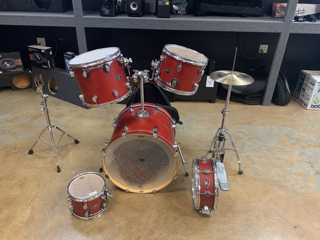 pacific-remo-5pc-drum-set-red-usa-pawn