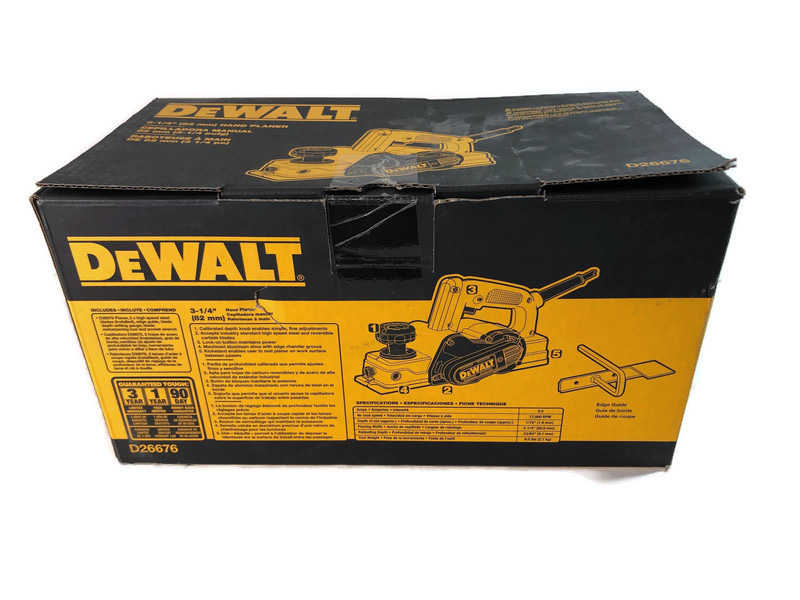 DEWALT D26676 5.5 Amp Corded 31/4 in. Portable Hand Planer New USA