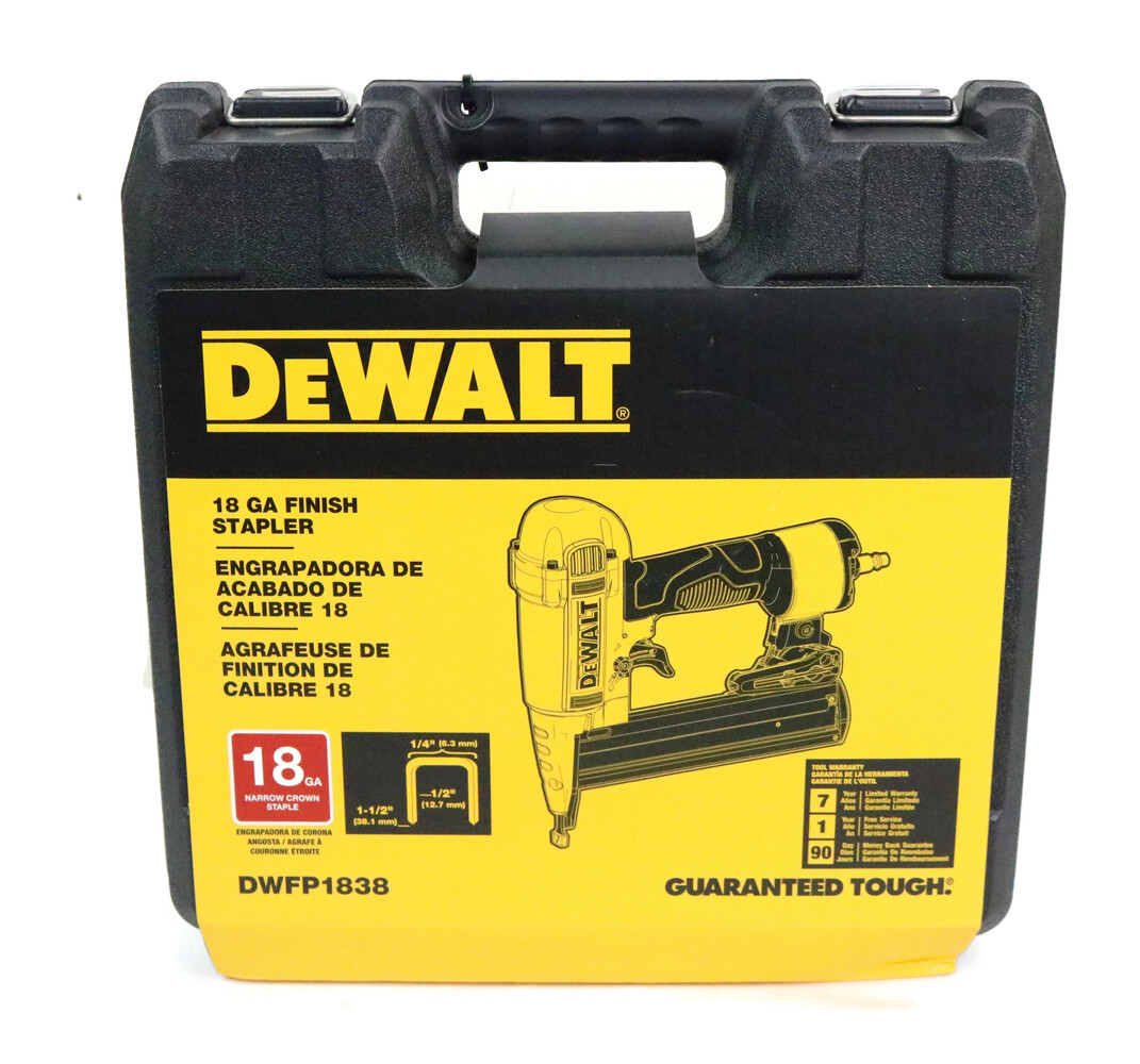 DEWALT DWFP1838 Pneumatic 18Gauge 1/4 in. Crown Stapler USA Pawn