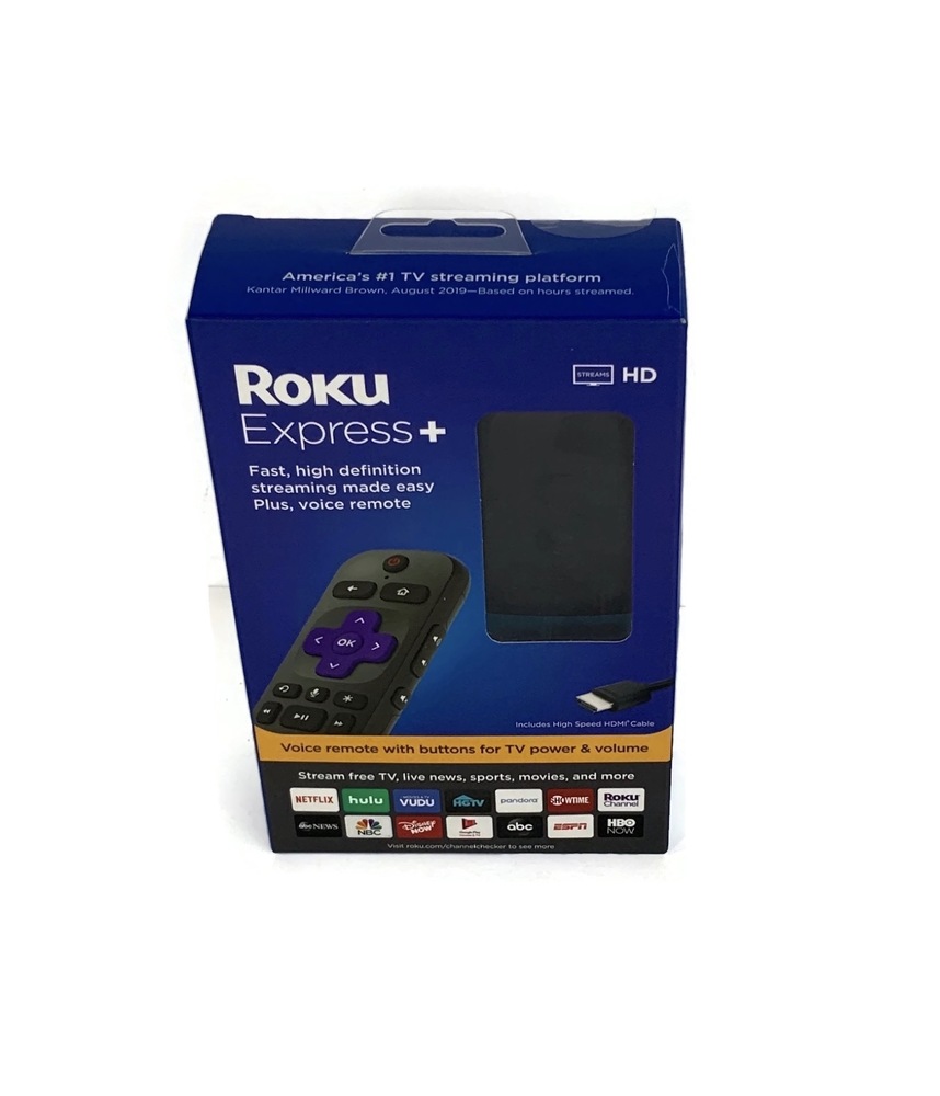 NEW Roku Express+ HD Streaming Media Player with Remote in Box USA Pawn