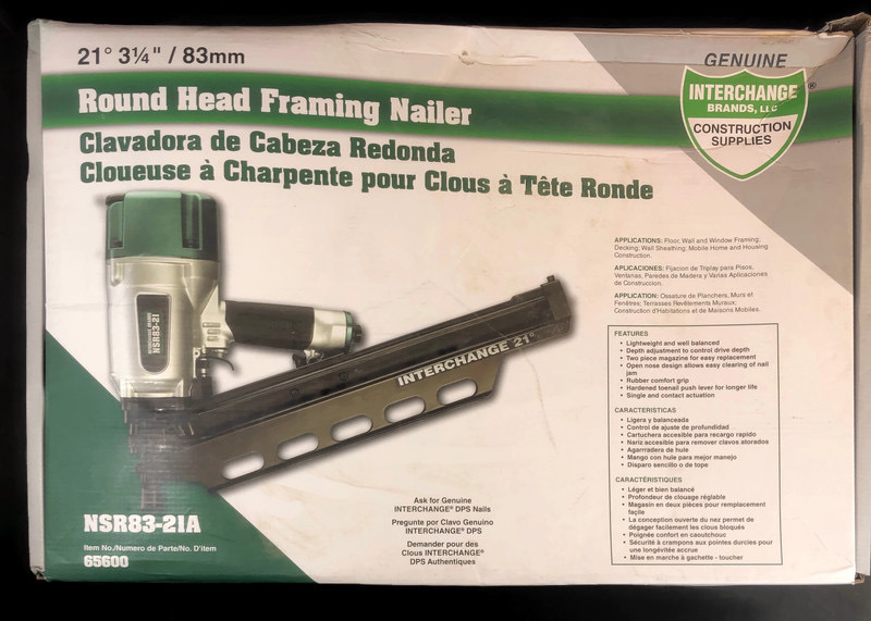 Interchange Brands NSR8321A Framing Nailer USA Pawn