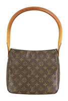 Louis Vuitton Looping  Monogram / Monogram Shoulder Luxury Leather Hand Bag 