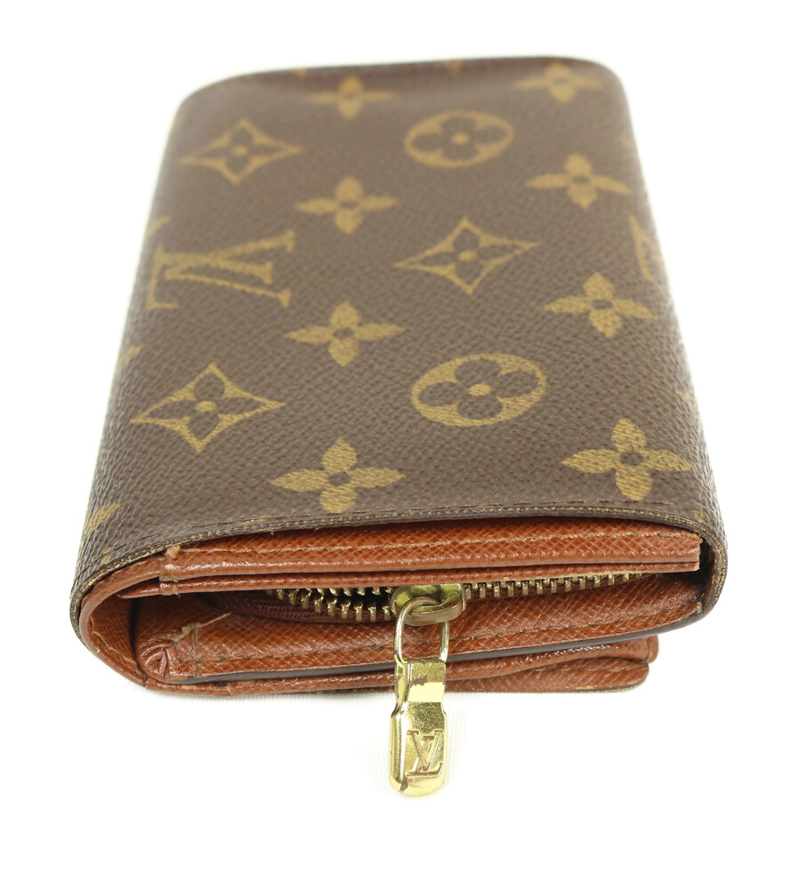 Louis Vuitton Mono Wallet Monogramed Small Luxury Leather Wallet Brown