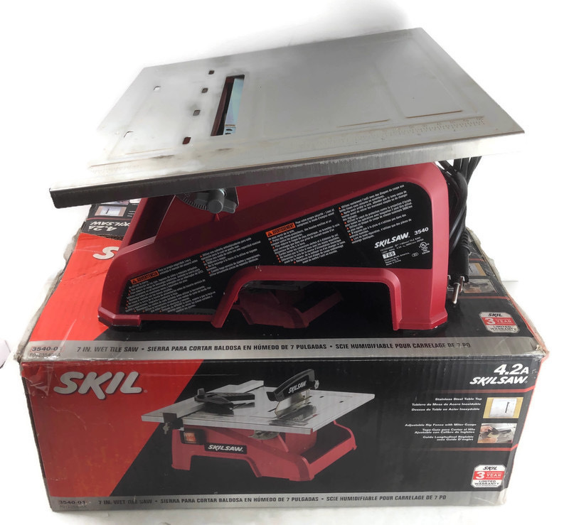 SKIL 7in Wet Tabletop Tile Saw Model 354001 USA Pawn