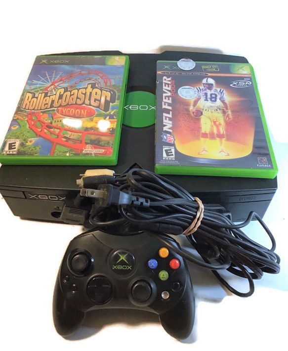 Xbox Original Console with Controller and (2) Games | USA Pawn