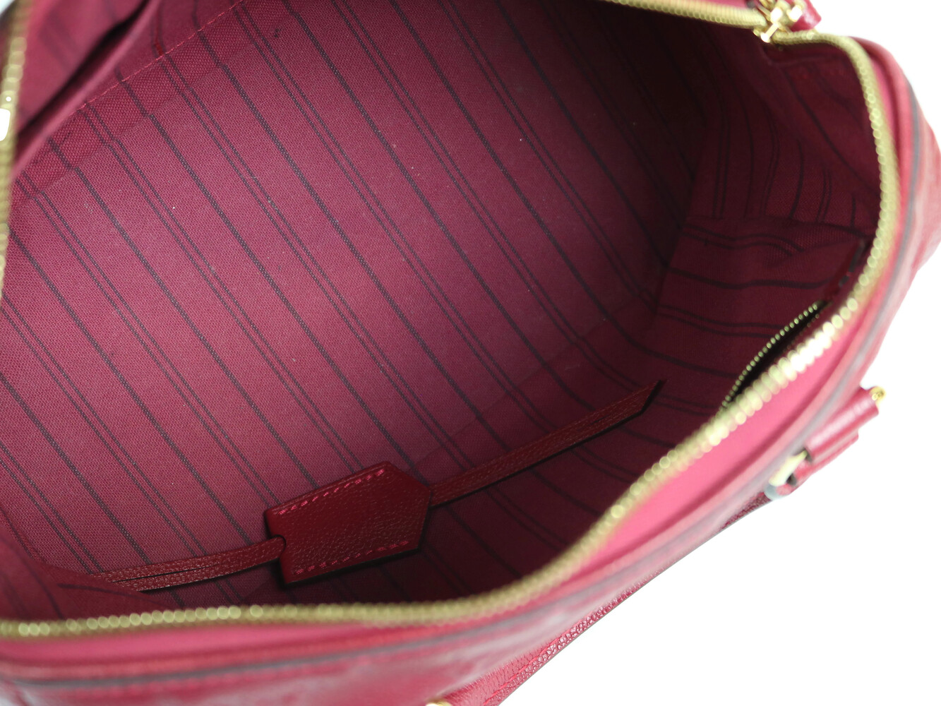 Louis Vuitton Speedy Bandouliere Handbag Monogram Luxury Leather Hand Bag Red 