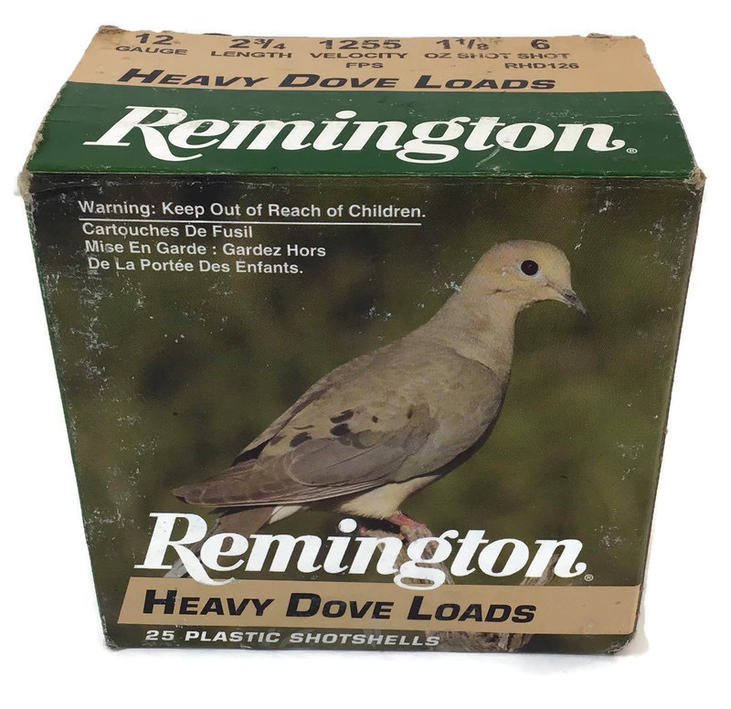 Remington Heavy Dove Loads, 12 Gauge, 2 3/4 Length, 1255 Velocity FPS, 1 1/8 Oz 