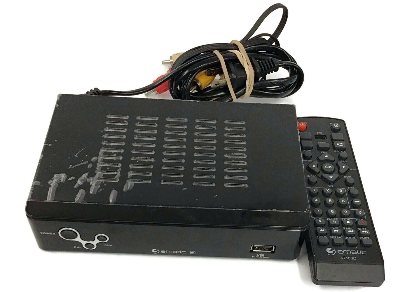 Ematic AT182 Digital Converter Box with Recording, Playback, & More