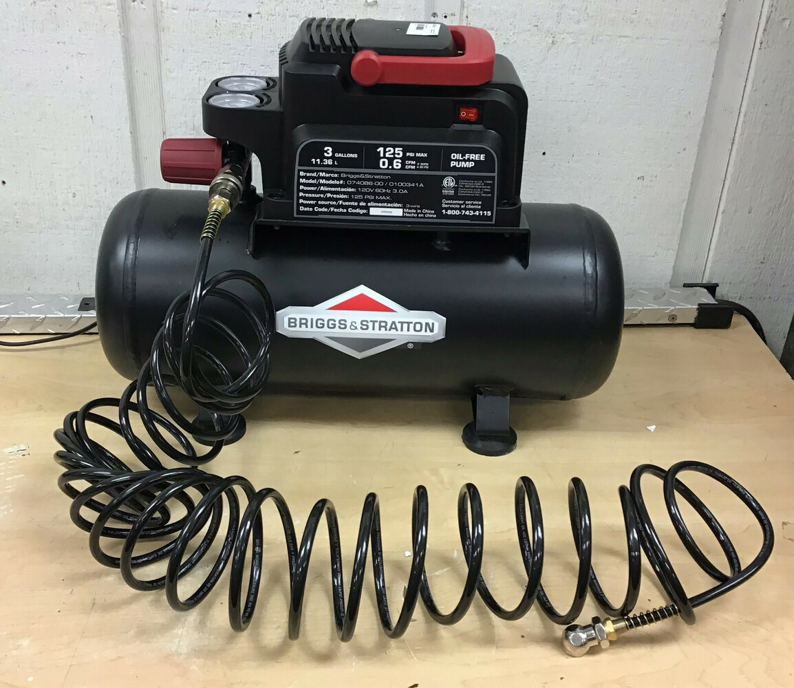 Briggs & Stratton 3 Gallon Portable Air Compressor USA Pawn