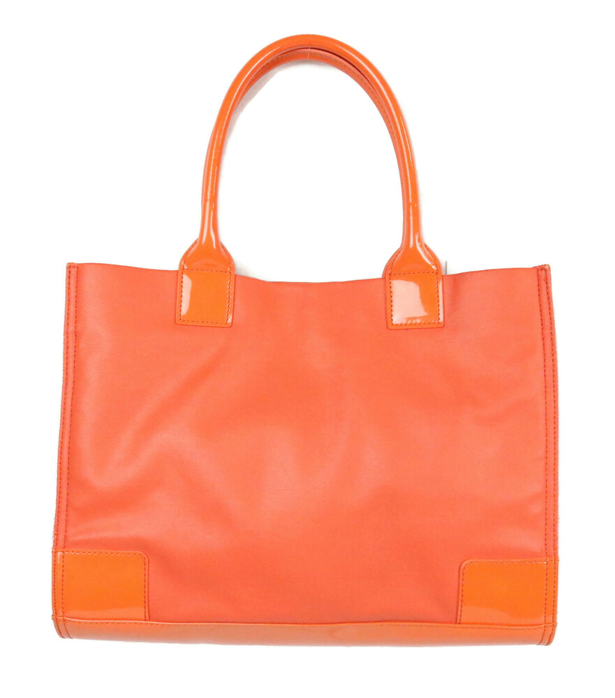Tory Burch Canvas Tote Luxury Hand Bag in Orange | USA Pawn
