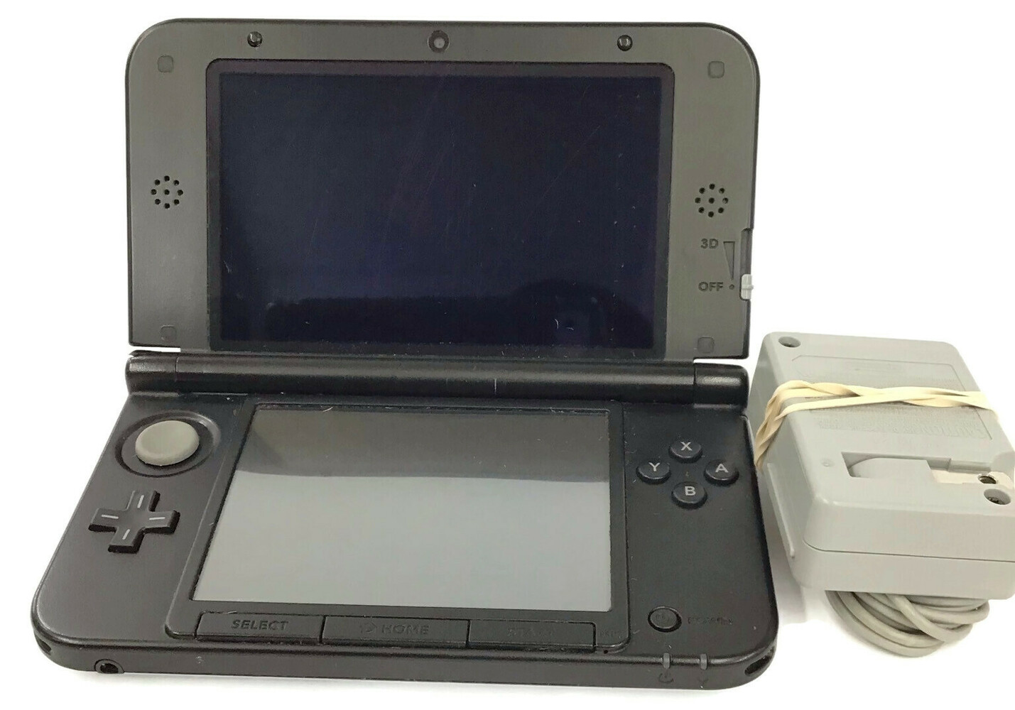 Nintendo 3DS XL Black SPR001 Handheld Gaming Console with Charger