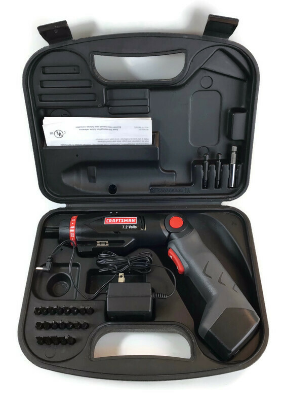 Craftsman 7.2 Volt Cordless Screwdriver in Case Model 315117790 USA