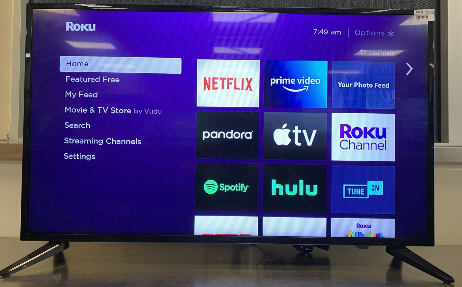 39" Insignia NS39D310NA19 LED TV Non Smart USA Pawn
