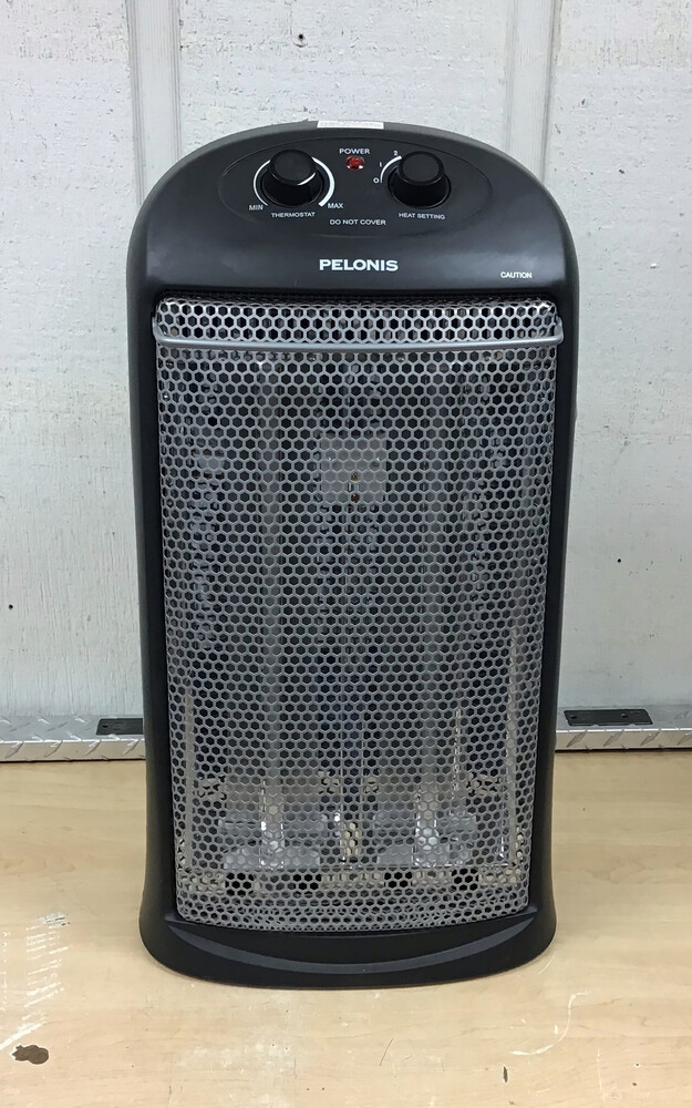 Pelonis Quartz Electric Tower Space Heater, Indoor, Black, Hq-1000b 