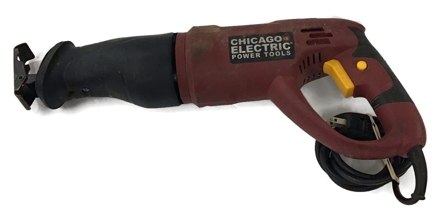 Chicago Electric 6 AMP Corded Reciprocating Saw with Rotating Handle