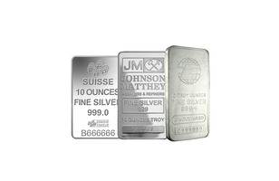 10 TROY OZ .999 SILVER BARS  Assorted Mints