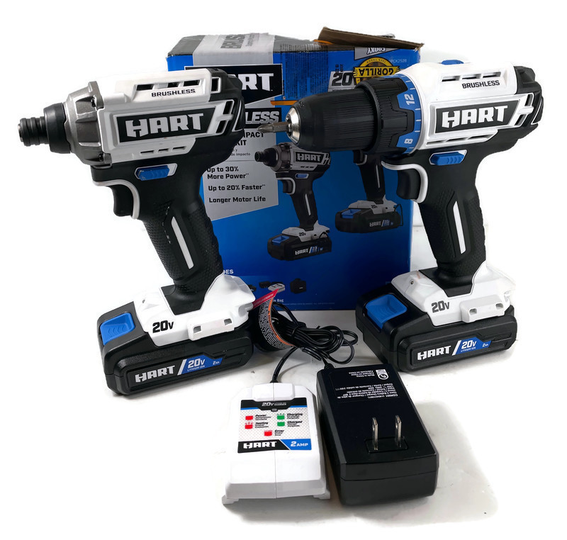 Hart Volt Cordless Brushless Drill And Impact Combo Kit Usa Pawn