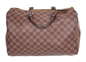 Louis Vuitton Luxury Leather Authentic Handbag Speedy 35
