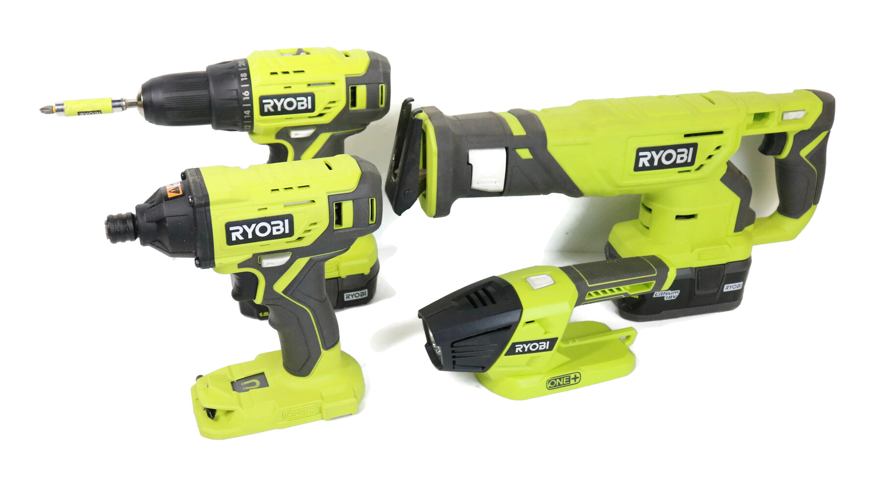 Ryobi P519VN 18V Lithium Ion 4 Piece Combo Kit USA Pawn