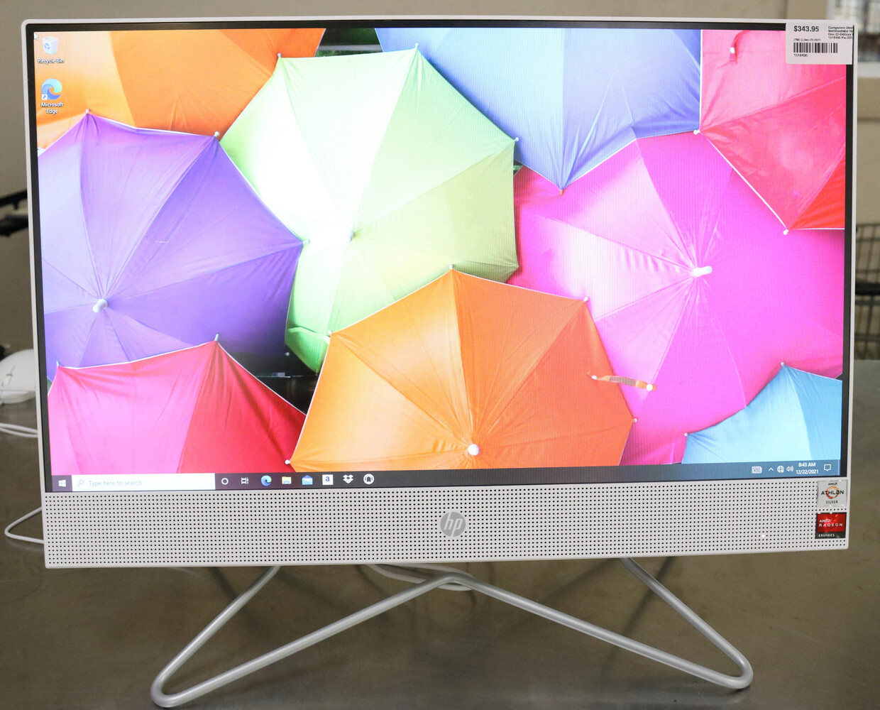 HP All in One 22DD0XXX 22" Desktop Windows 10 Computer USA Pawn