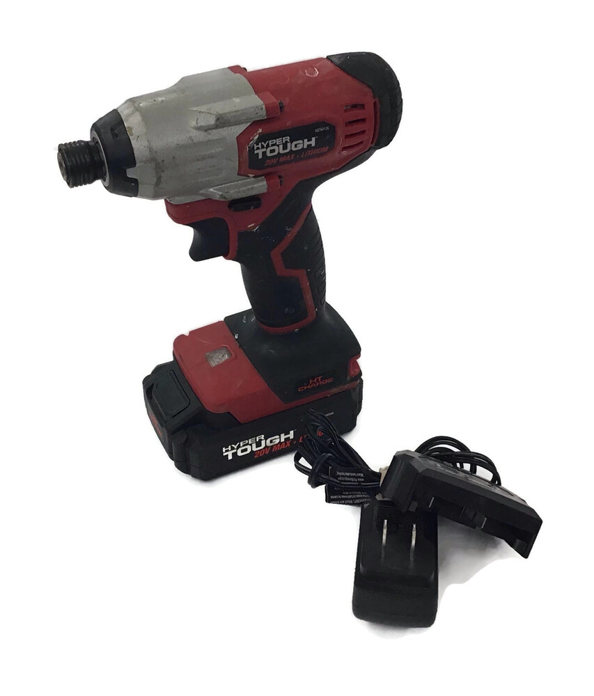 Hyper Tough 20V Max Lithiumion Cordless Impact Driver, 1/4 inch Quick