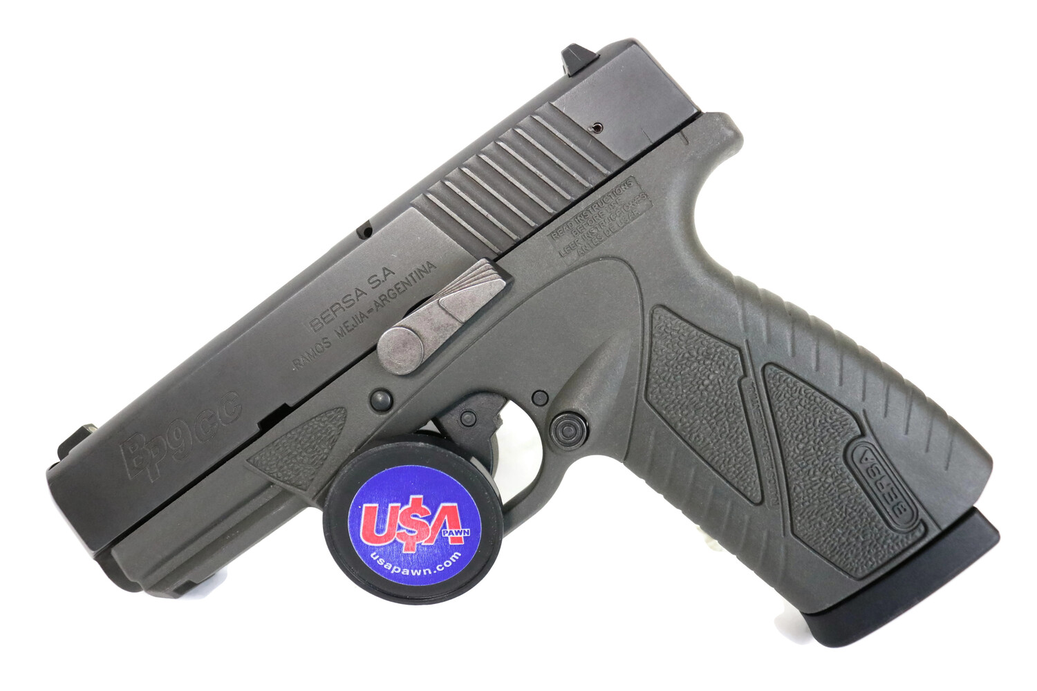 Bersa Bp9cc 9mm Semi Automatic Pistol Usa Pawn 1335