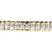 Estate Link 10KT Yellow Gold 0.60 ctw Round Diamond Tennis Bracelet 7 1/4" 10.5g
